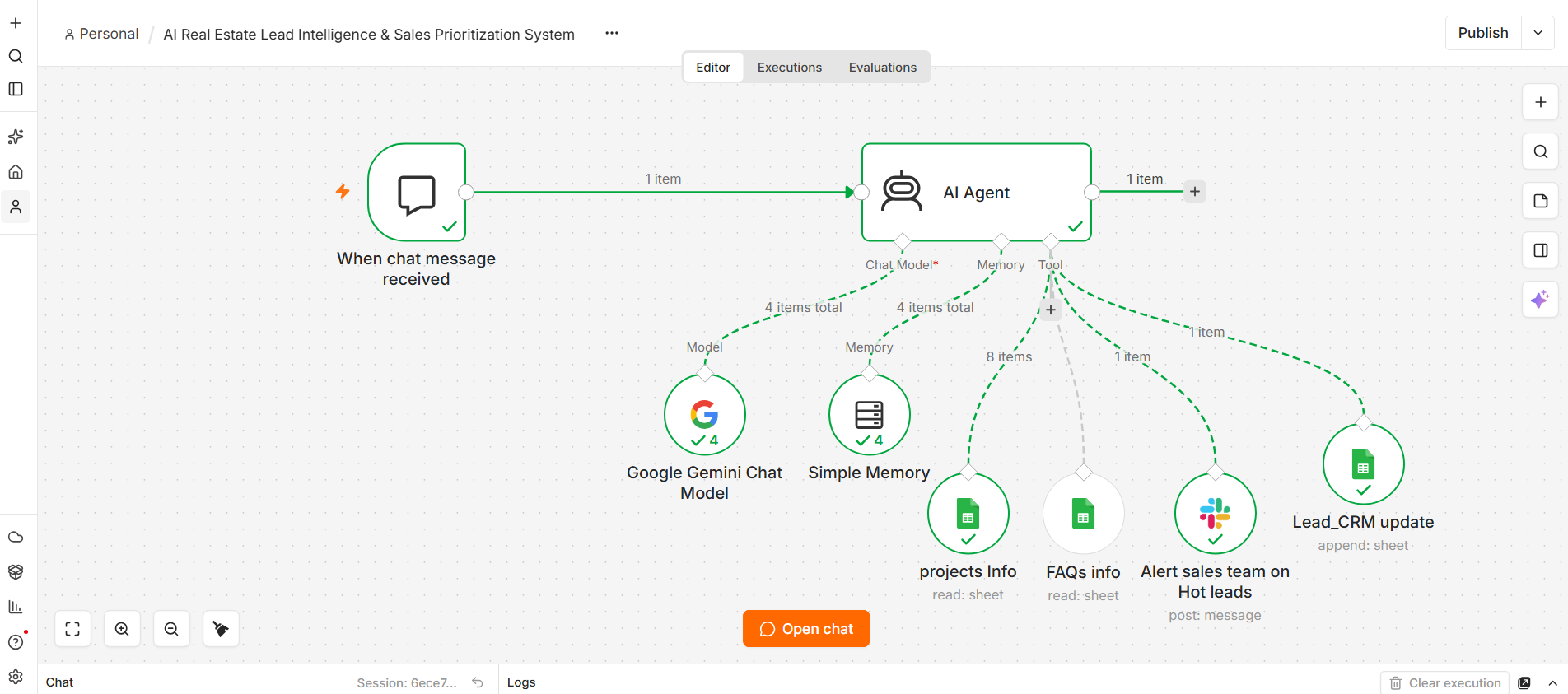 Complete n8n real estate lead automation workflow
